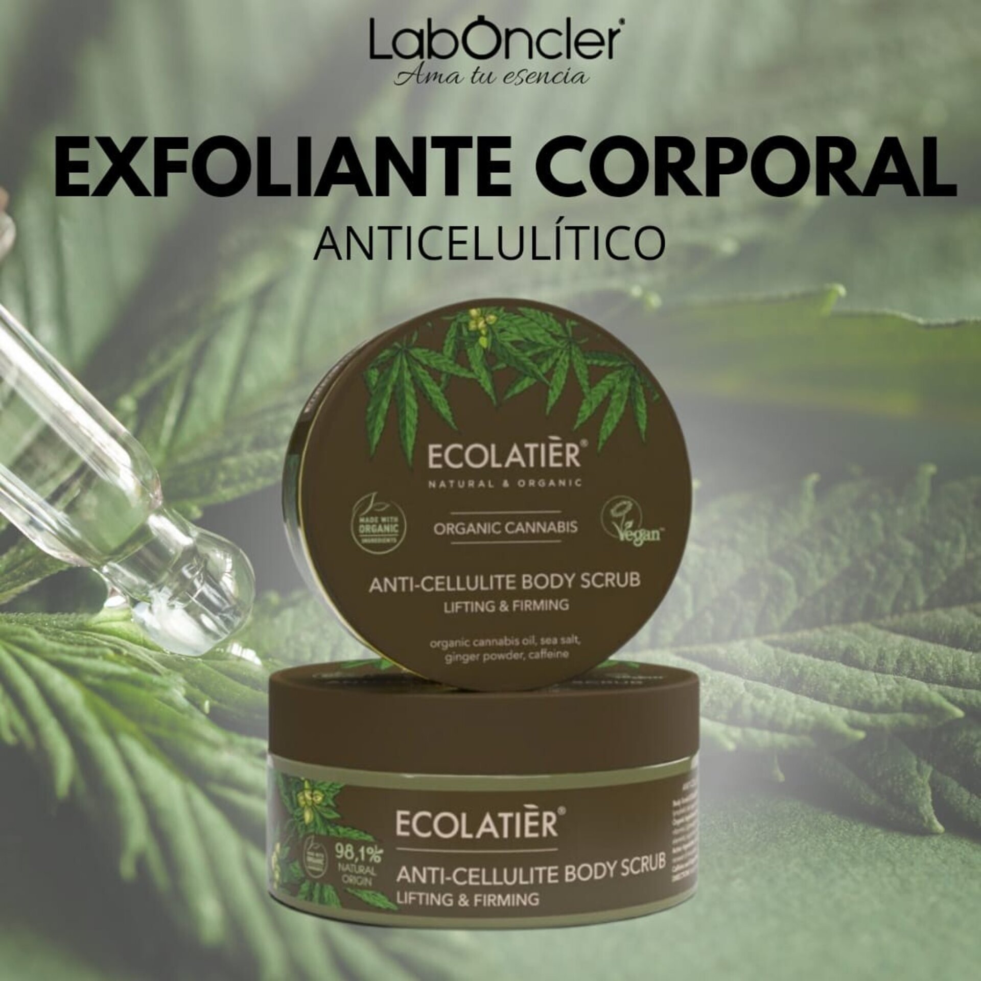 Exfoliante Corporal Anticelulítico Lifting y Firmeza Cannabis Ecológico - 2